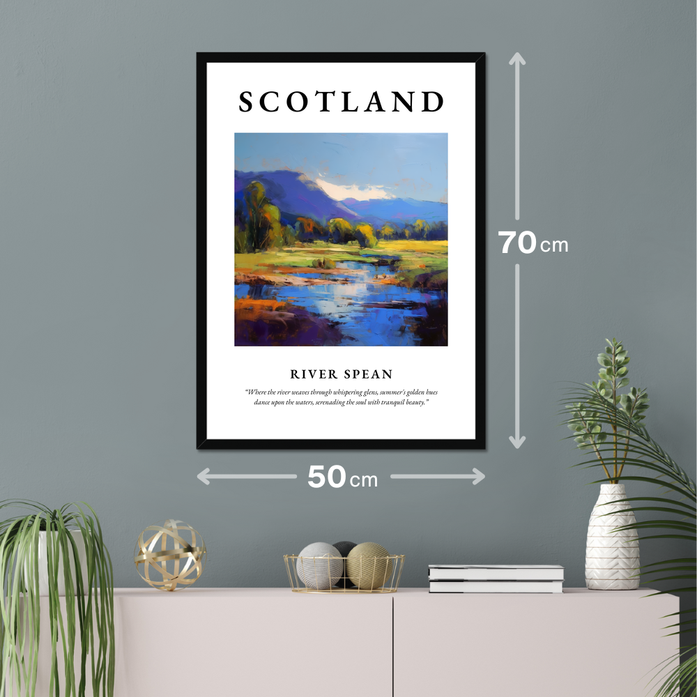 Poster of River Spean hanging on a wall