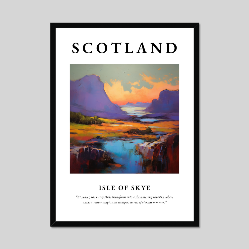 Poster of Isle of Skye, Scotland.