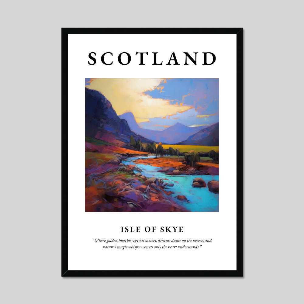 Poster of Isle of Skye, Scotland.