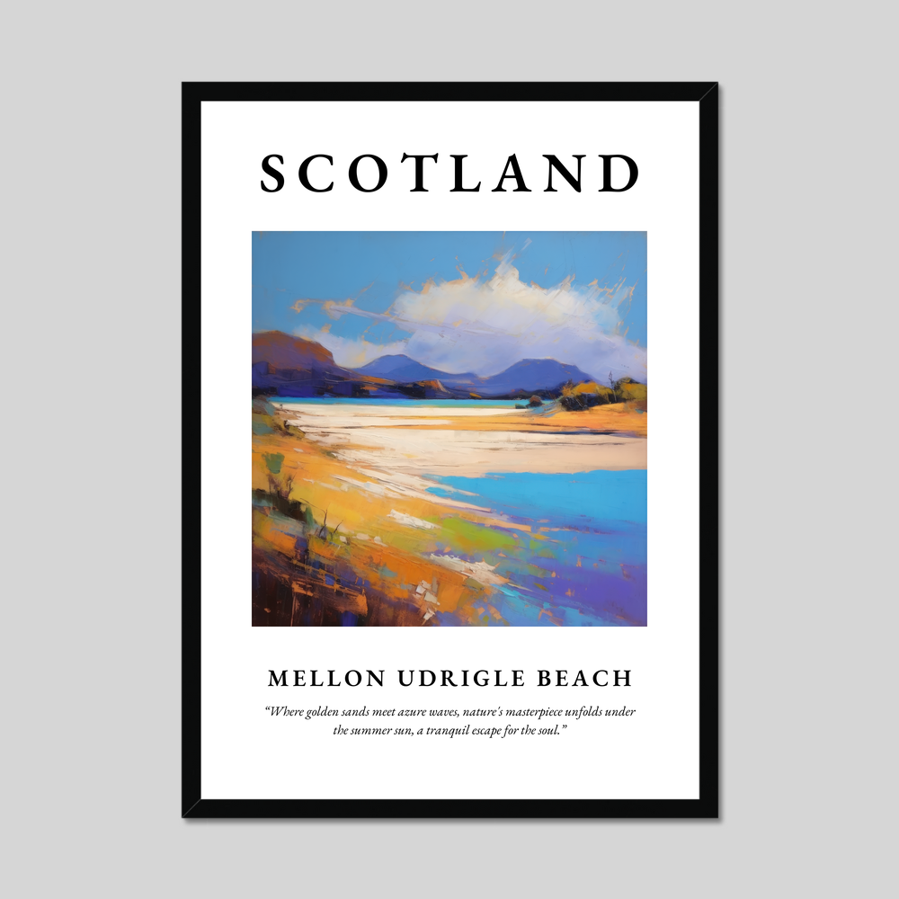 Poster of Mellon Udrigle Beach, Scotland.