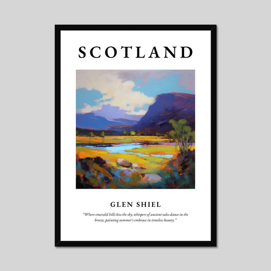 Poster of Glen Shiel, Scotland.