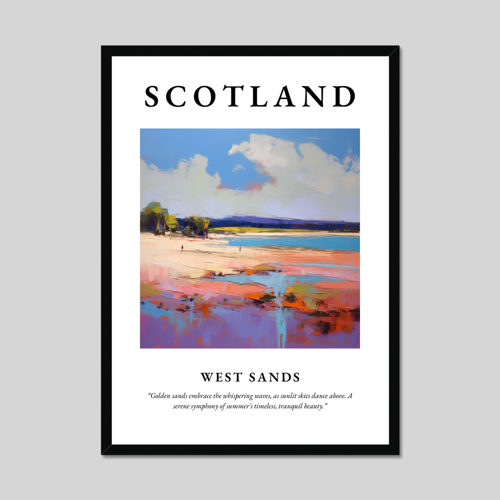 Poster of West Sands, Scotland.