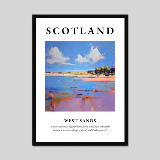 Poster of West Sands, Scotland.