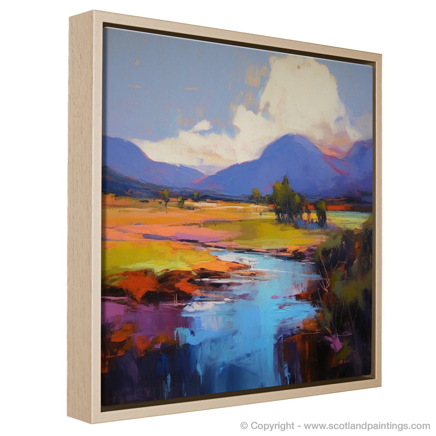 Summer's Embrace: An Expressionist Journey Along the River Spean