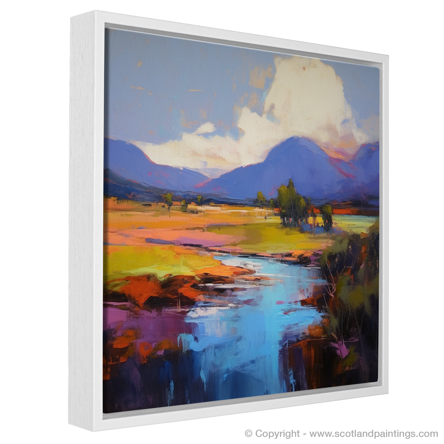 Summer's Embrace: An Expressionist Journey Along the River Spean