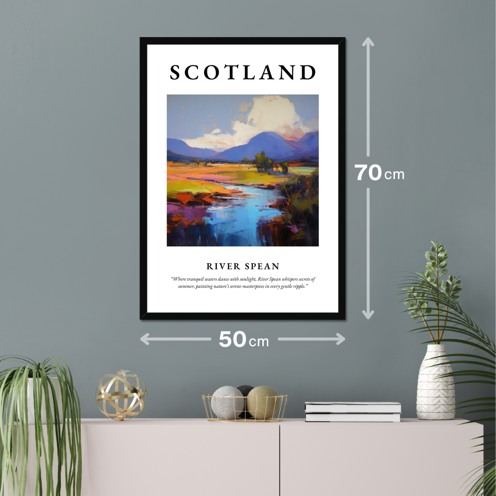 Poster of River Spean hanging on a wall