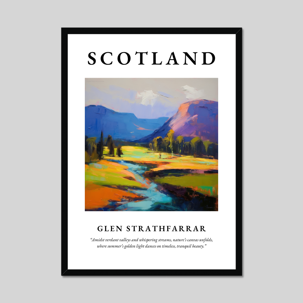 Poster of Glen Strathfarrar, Scotland.