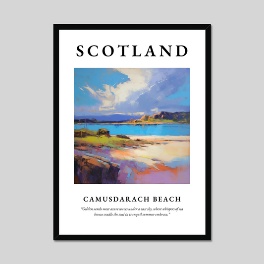 Poster of Camusdarach Beach, Scotland.