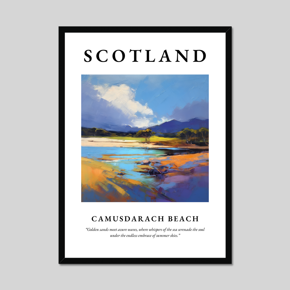 Poster of Camusdarach Beach, Scotland.