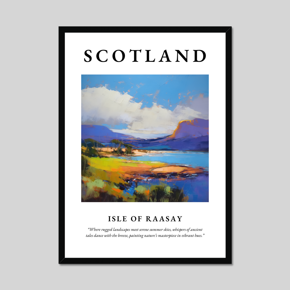 Poster of Isle of Raasay, Scotland.