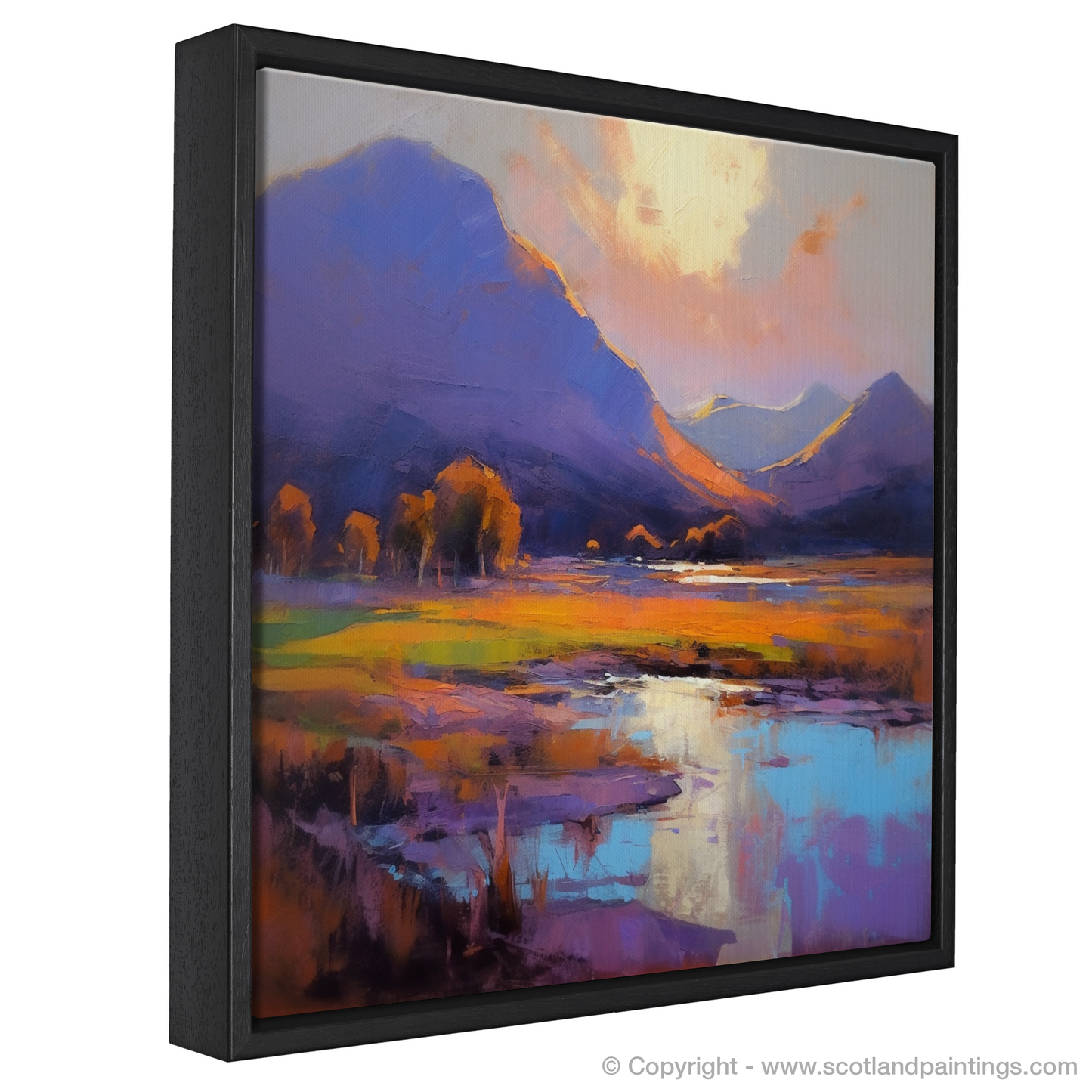 Serpentine Sunset: An Expressionist Tribute to Glencoe's Golden Hour