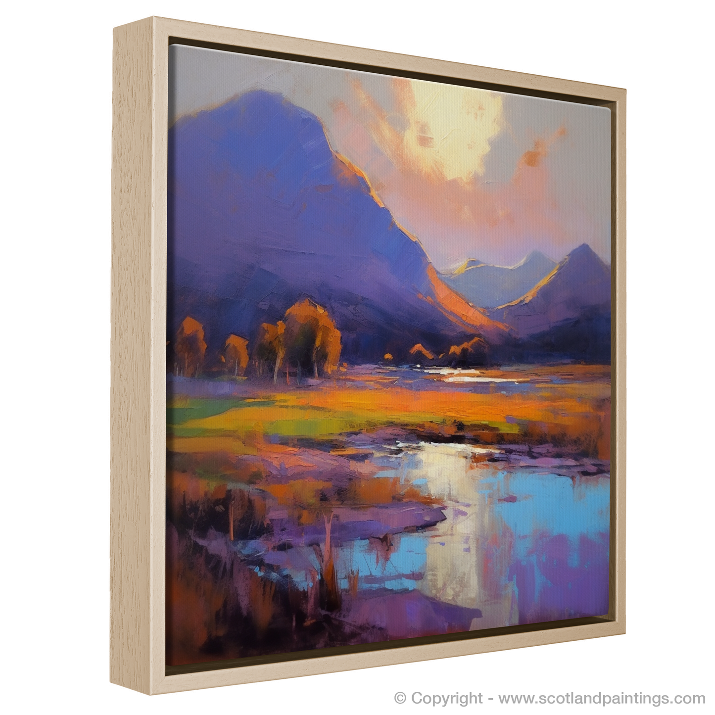 Serpentine Sunset: An Expressionist Tribute to Glencoe's Golden Hour