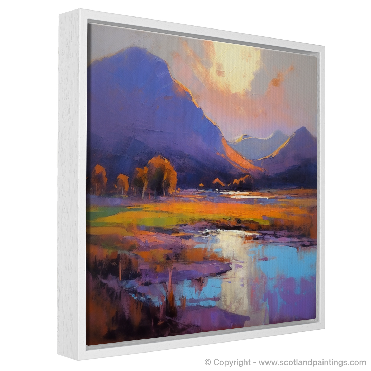 Serpentine Sunset: An Expressionist Tribute to Glencoe's Golden Hour