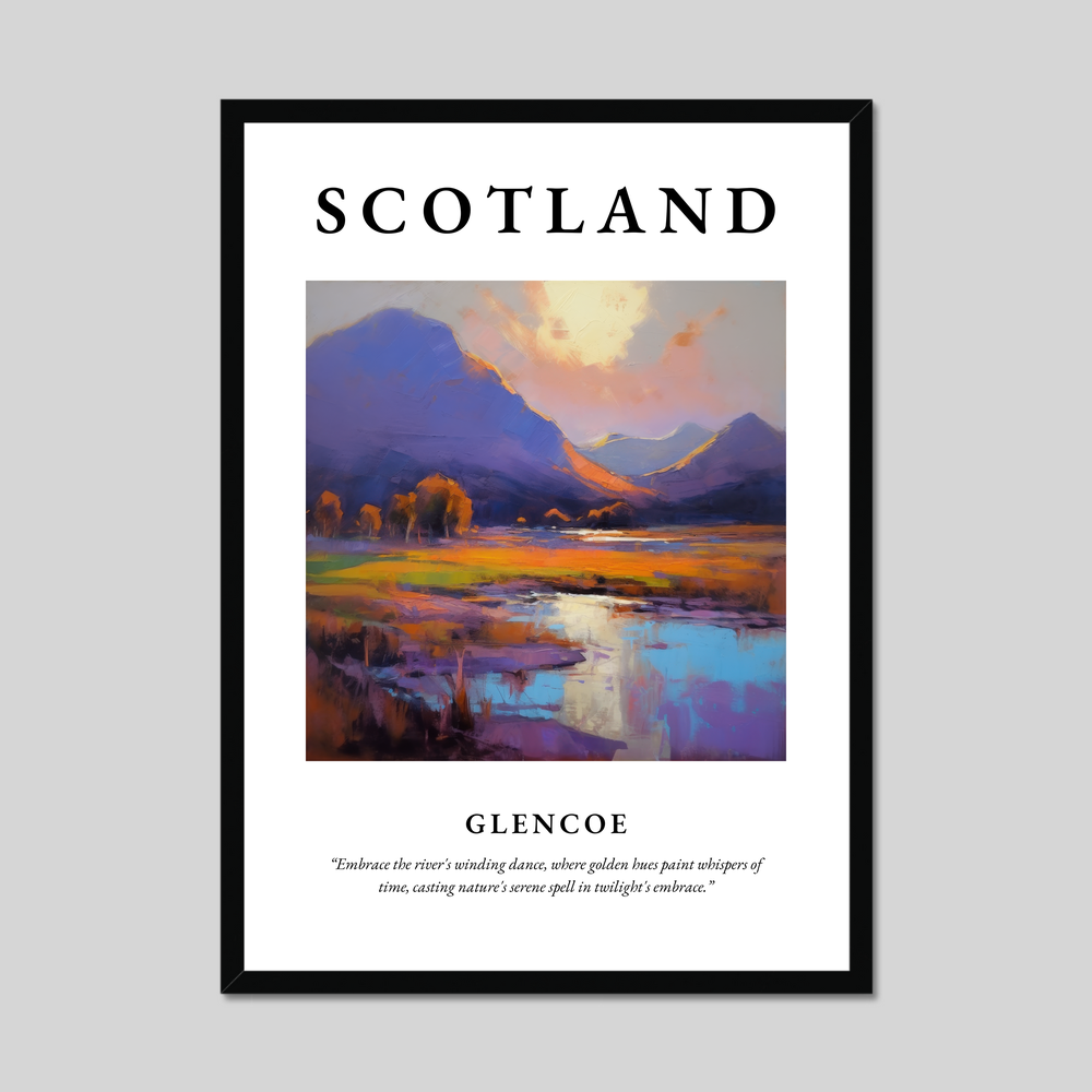 Poster of Glencoe, Scotland.