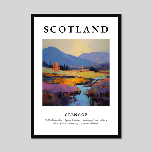 Poster of Glencoe, Scotland.