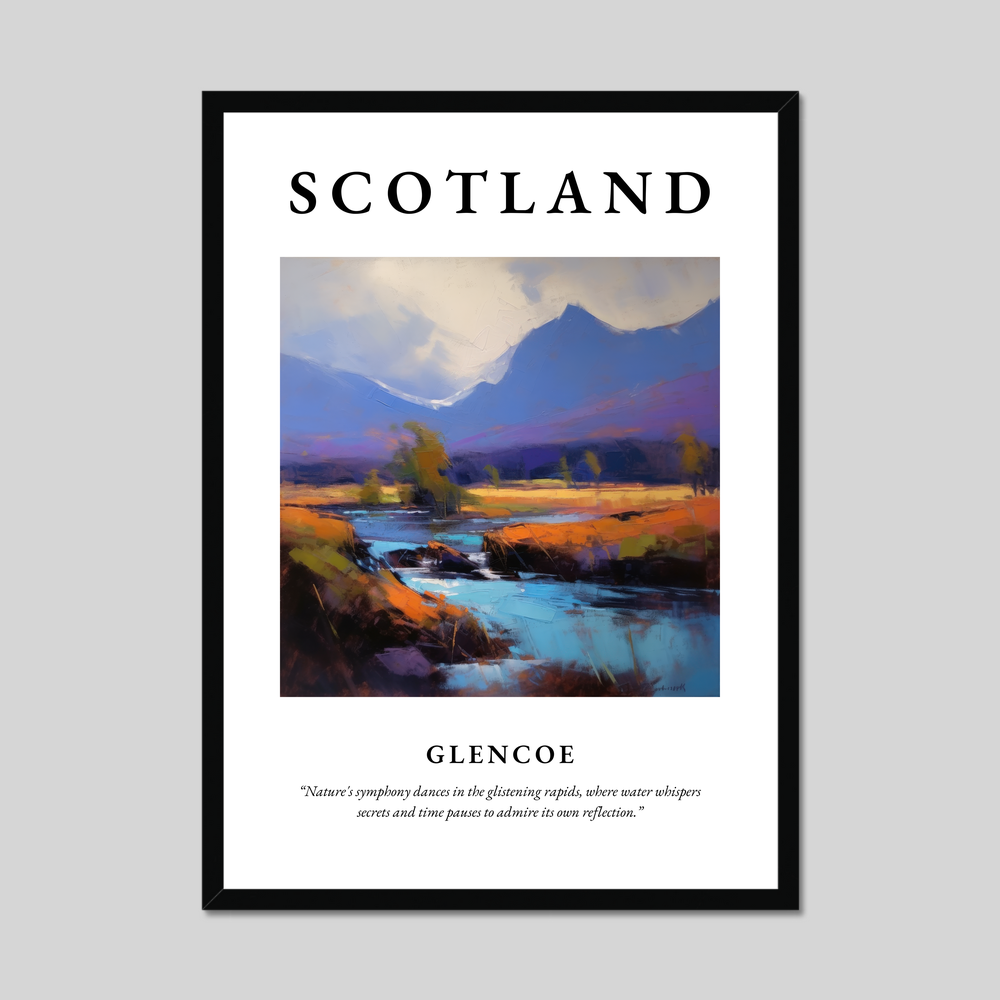 Poster of Glencoe, Scotland.