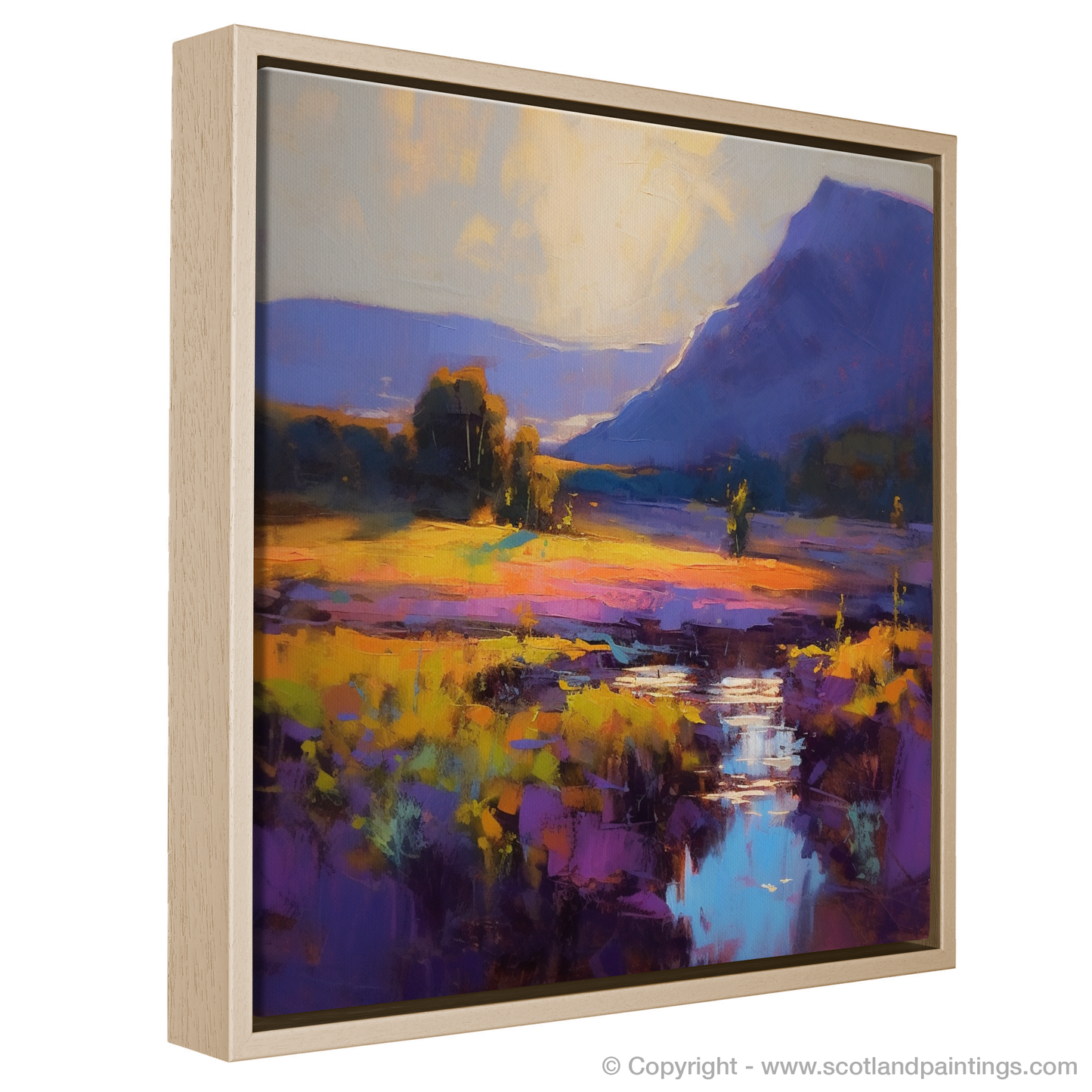 Golden Hour Glow in Glencoe: An Expressionist Ode to Nature's Beauty