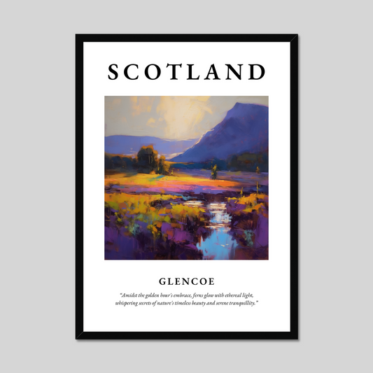 Poster of Glencoe, Scotland.