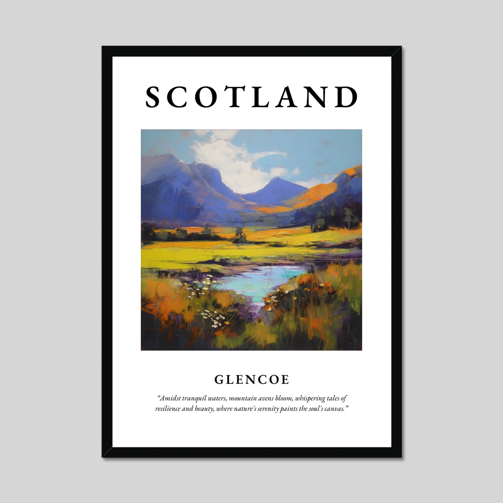 Poster of Glencoe, Scotland.