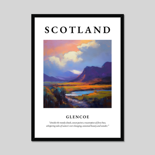 Poster of Glencoe, Scotland.