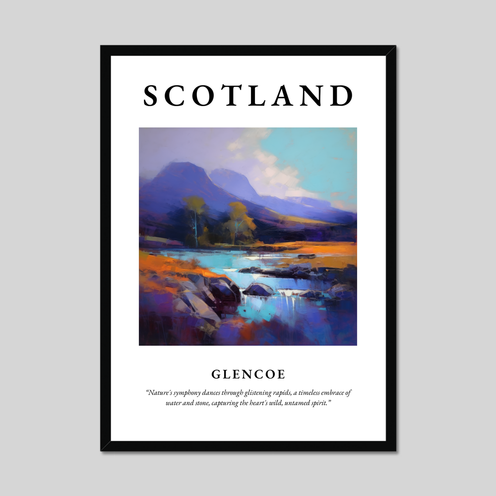 Poster of Glencoe, Scotland.