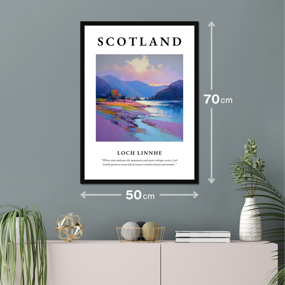 Poster of Loch Linnhe hanging on a wall