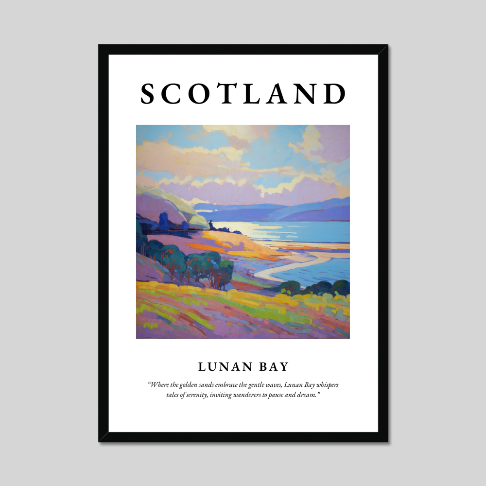 Poster of Lunan Bay, Scotland.