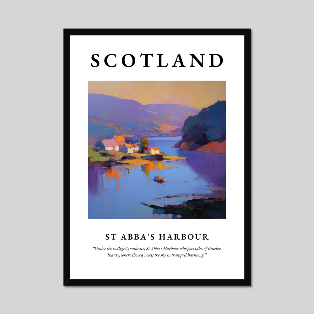 Poster of St Abba's Harbour, Scotland.