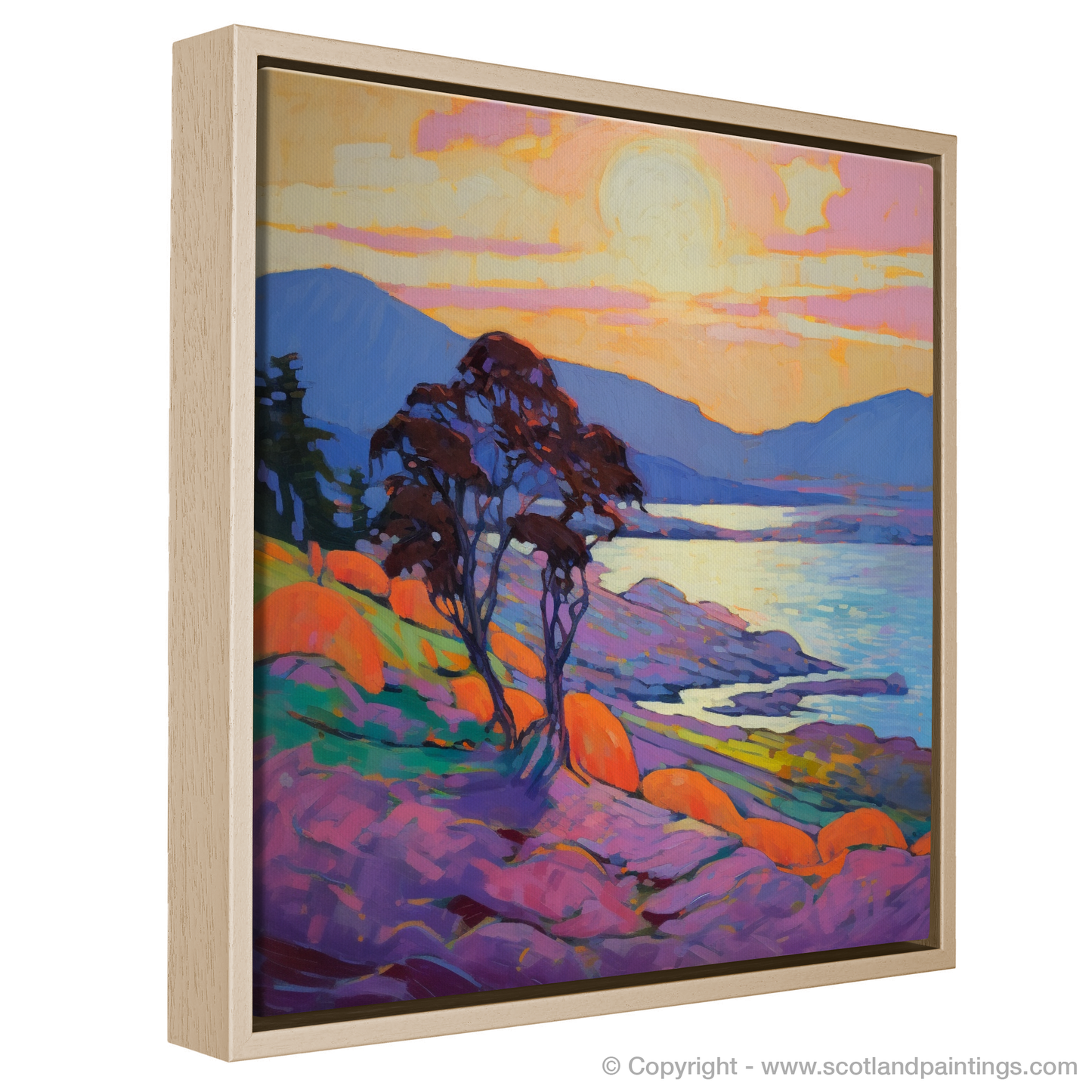 Catterline Bay at Twilight: An Impressionist Ode to Scottish Coves