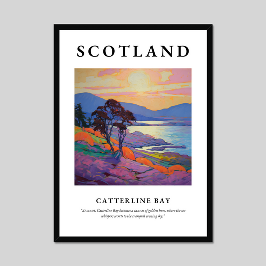 Poster of Catterline Bay, Scotland.