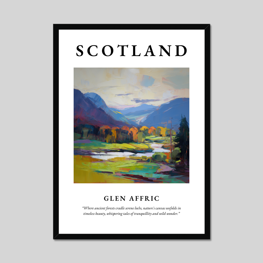 Poster of Glen Affric, Scotland.