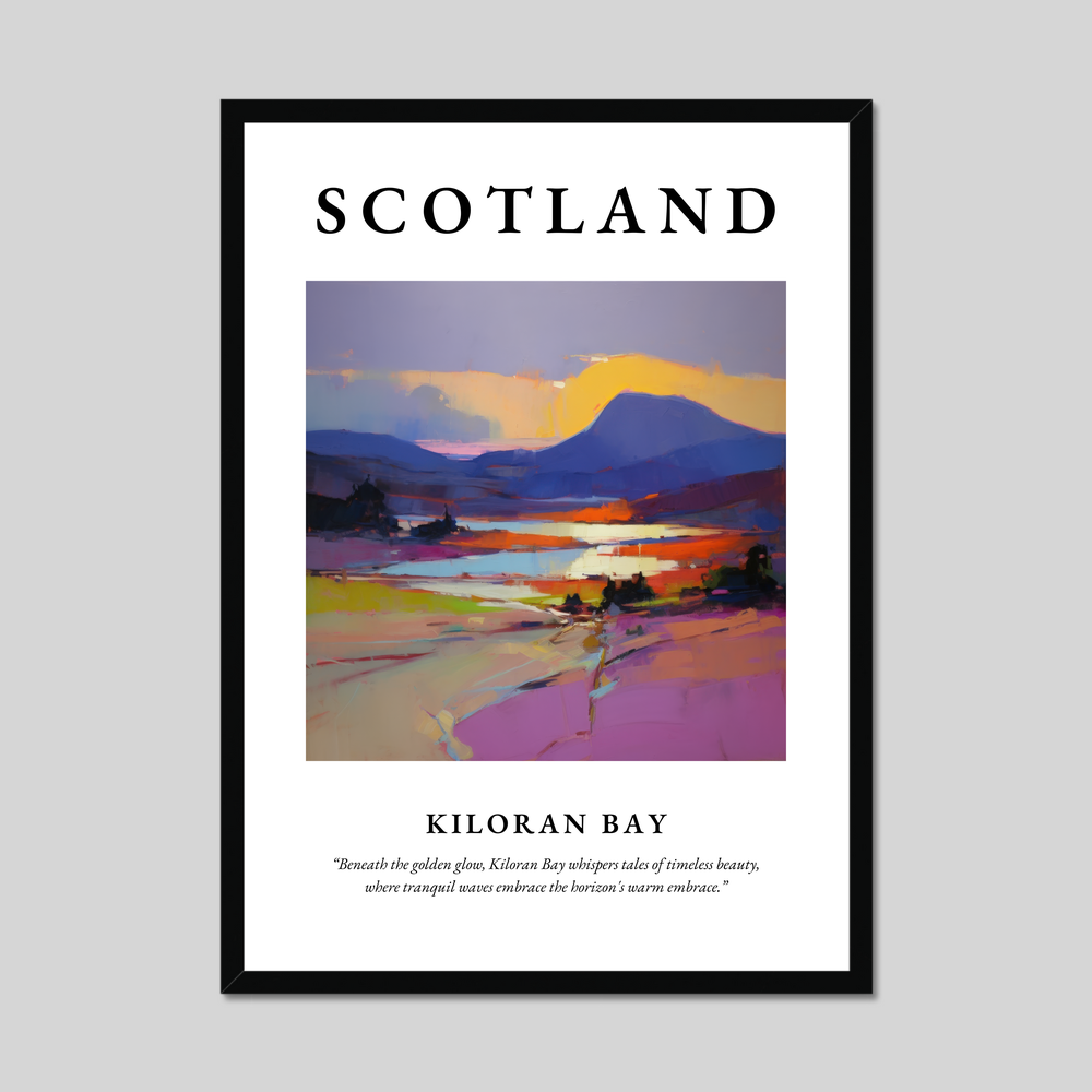 Poster of Kiloran Bay, Scotland.