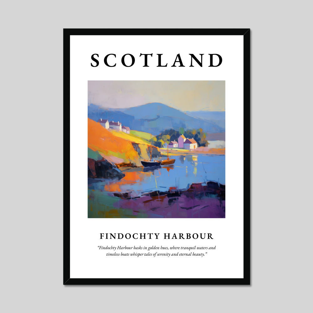 Poster of Findochty Harbour, Scotland.