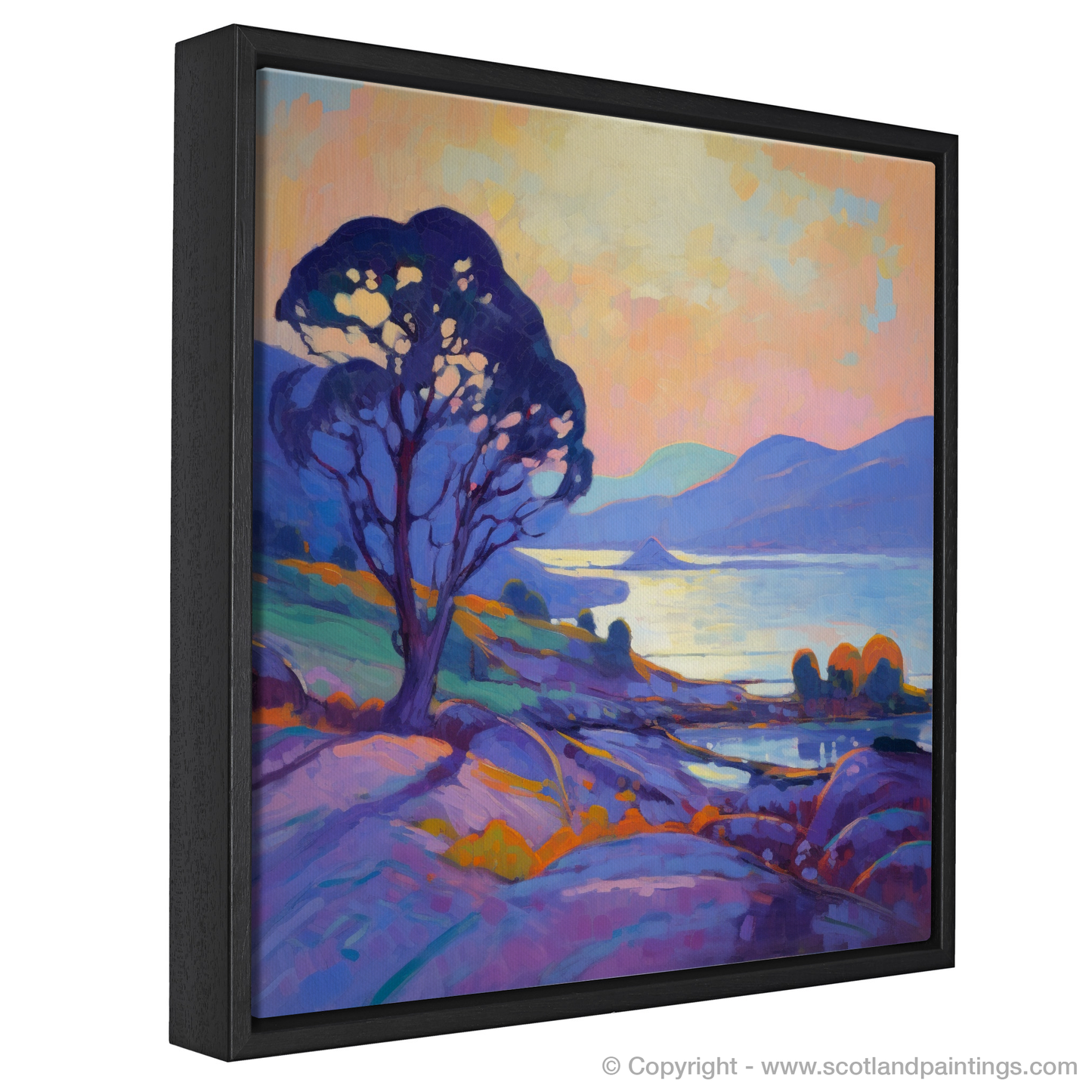 Dusk at Langamull Bay: An Impressionist Tribute to Scottish Serenity