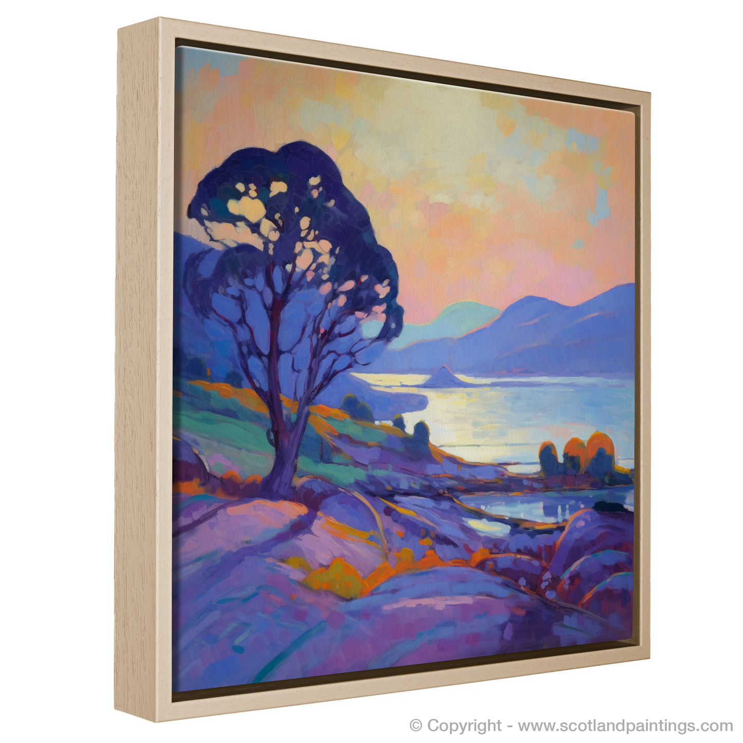 Dusk at Langamull Bay: An Impressionist Tribute to Scottish Serenity