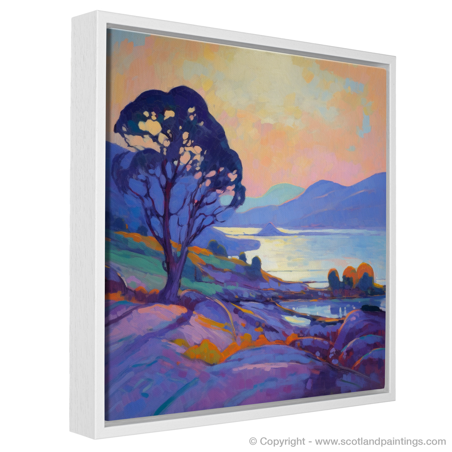 Dusk at Langamull Bay: An Impressionist Tribute to Scottish Serenity