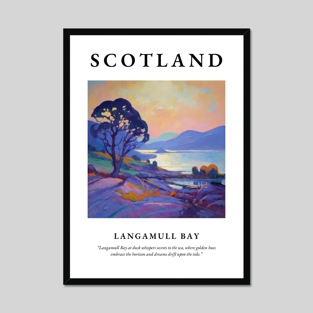 Poster of Langamull Bay, Scotland.