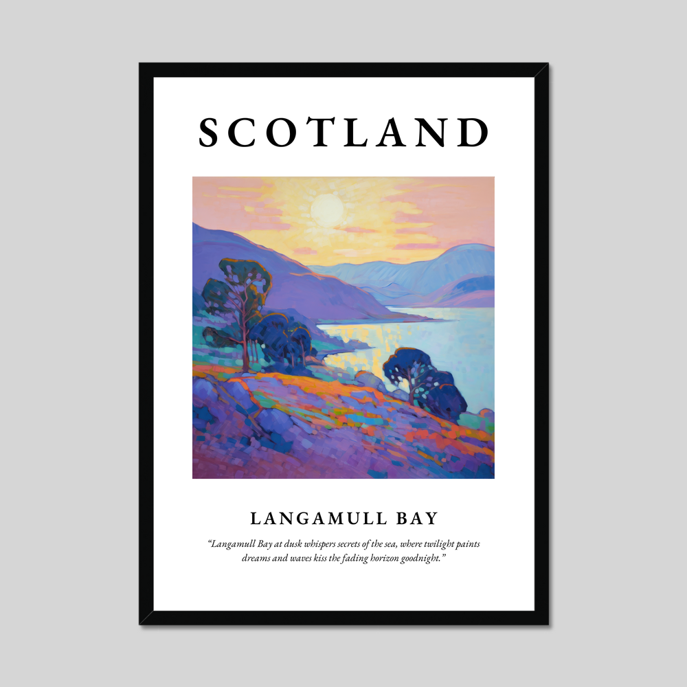 Poster of Langamull Bay, Scotland.