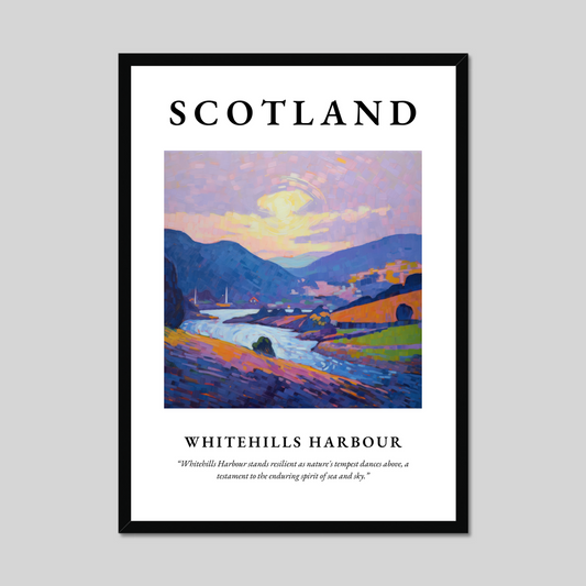 Poster of Whitehills Harbour, Scotland.