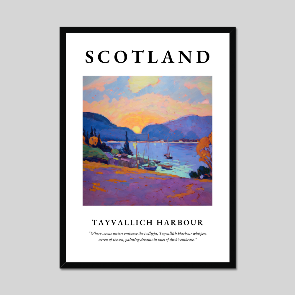 Poster of Tayvallich Harbour, Scotland.