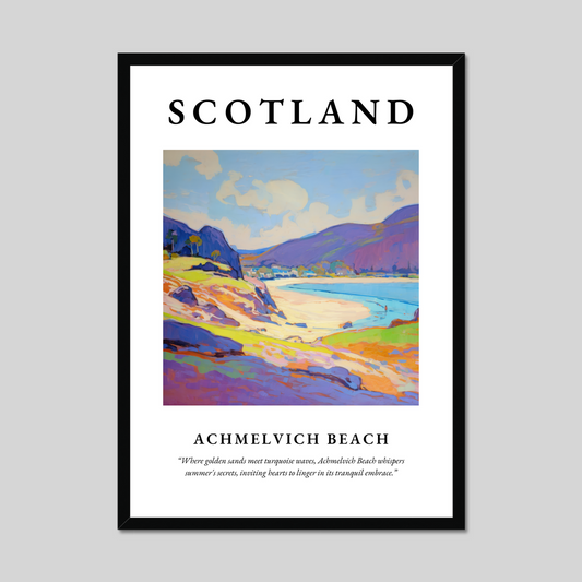 Poster of Achmelvich Beach, Scotland.