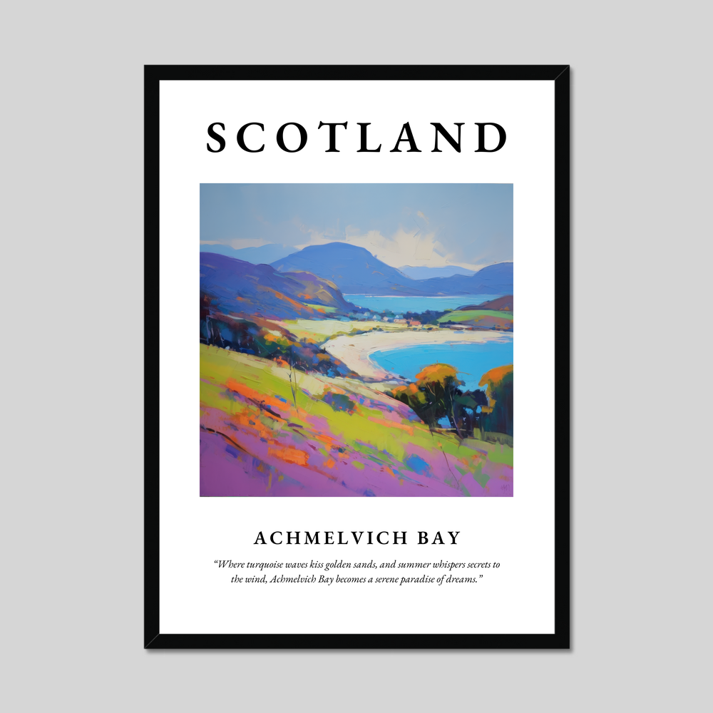 Poster of Achmelvich Bay, Scotland.