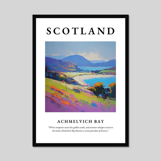 Poster of Achmelvich Bay, Scotland.