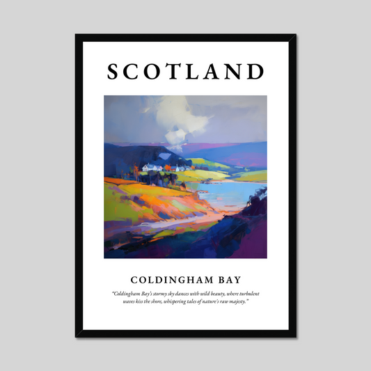 Poster of Coldingham Bay, Scotland.