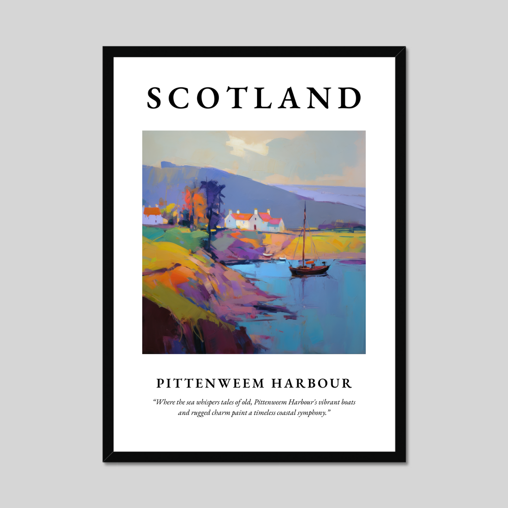 Poster of Pittenweem Harbour, Scotland.