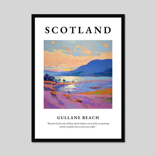 Poster of Gullane Beach, Scotland.