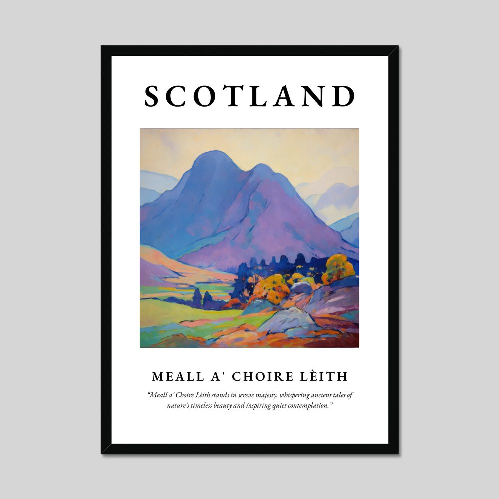 Poster of Meall a' Choire Lèith, Scotland.