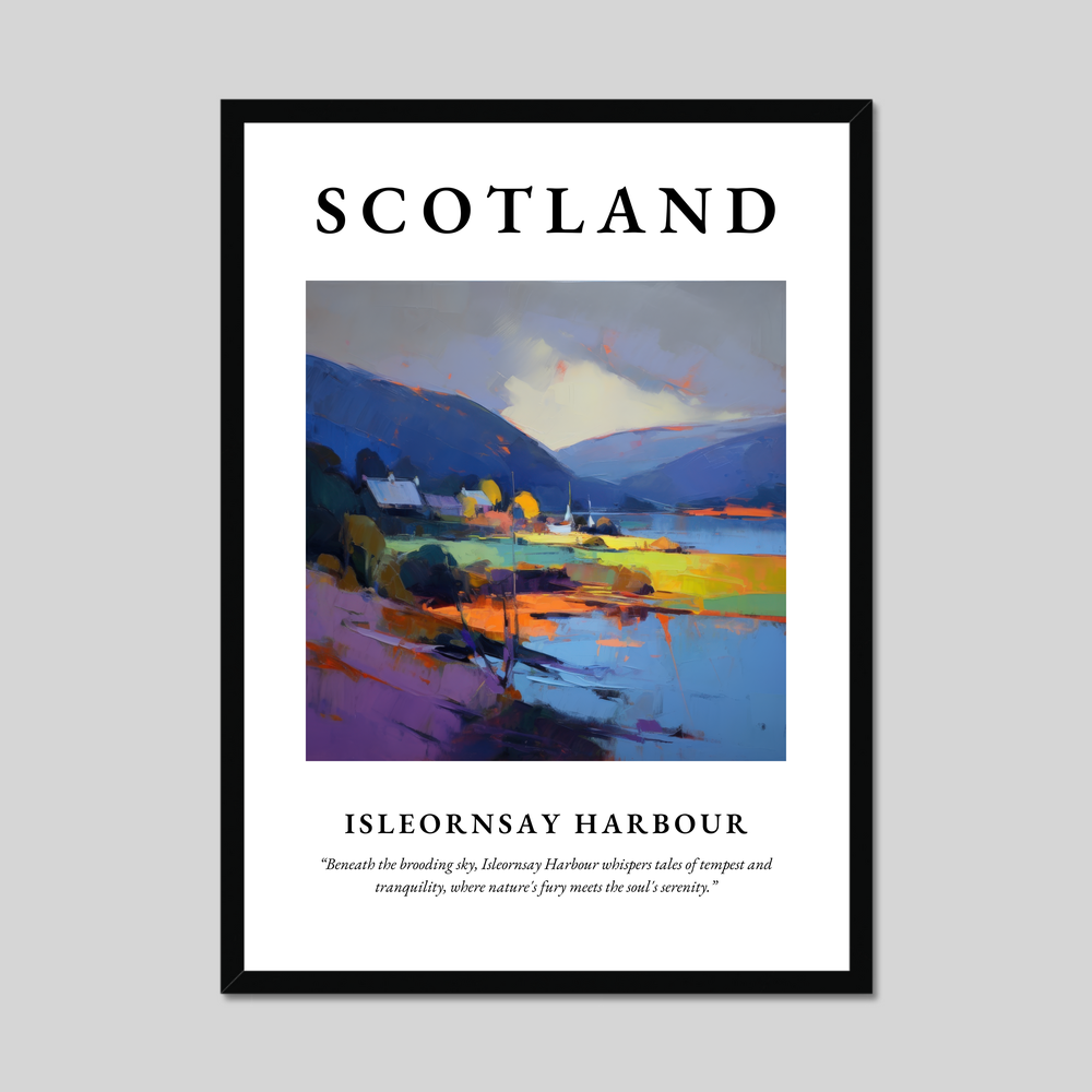 Poster of Isleornsay Harbour, Scotland.