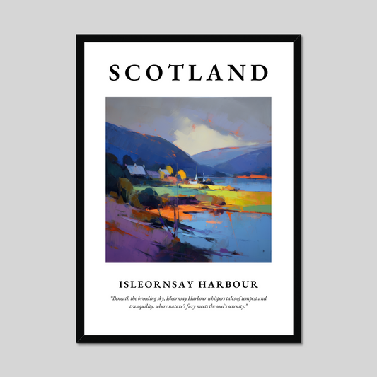 Poster of Isleornsay Harbour, Scotland.