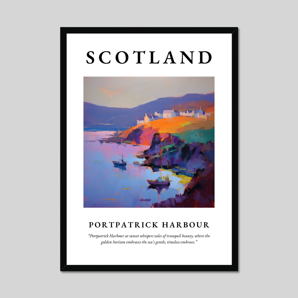 Poster of Portpatrick Harbour, Scotland.